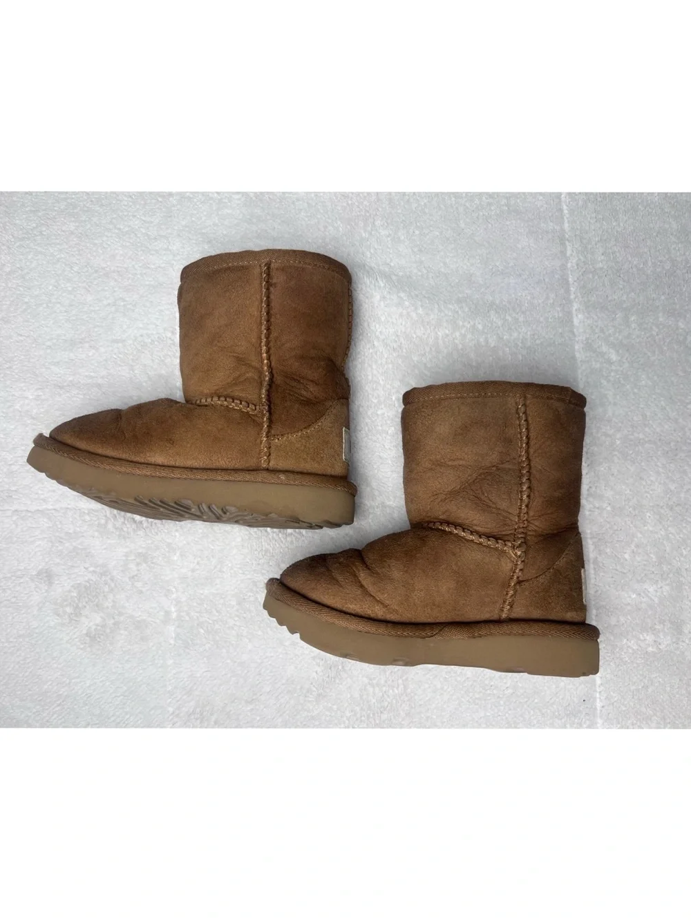 UGG Chestnut Suede Short Shearling Boots